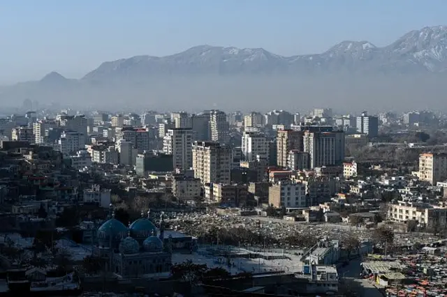 نمایی از شهر کابل