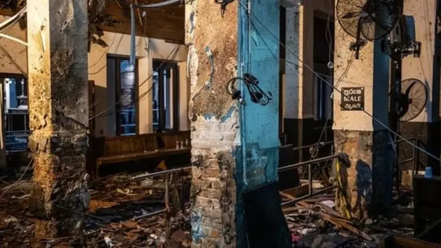 श्रीलंका में धमाकों के बाद एक चर्च