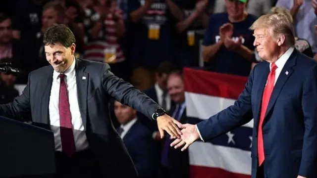 Donald Trump oo u safray Ohio si uu taageero ugu muujiyo Troy Balderson