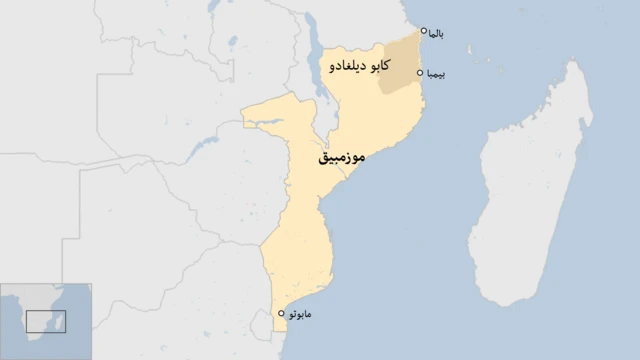 خريطة لموزمبيق
