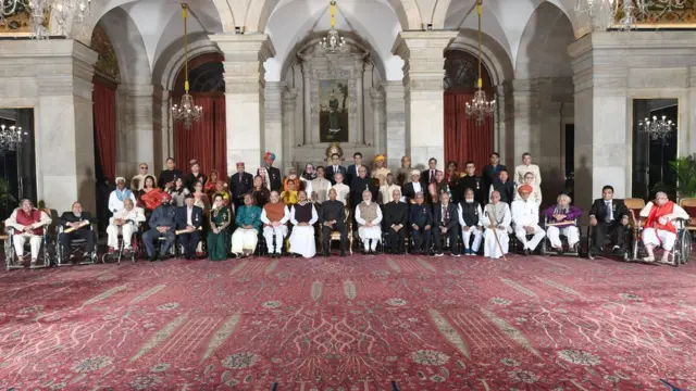 ਰਾਸ਼ਟਰਪਤੀ ਅਤੇ ਪ੍ਰਧਾਨ ਮੰਤਰੀ ਨਾਲ ਪਦਮਸ਼੍ਰੀ ਜੇਤੂ