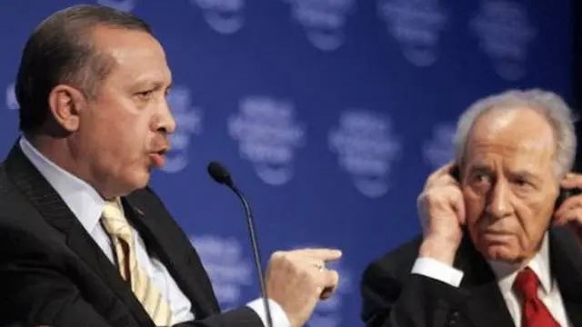 Recep Tayyip Erdoğan ve Şimon Perez