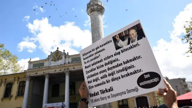 Vedat Türkali cenaze töreni.