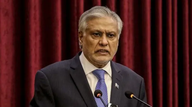 पाकिस्तान के विदेश मंत्री इसहाक़ डार (फ़ाइल फ़ोटो)