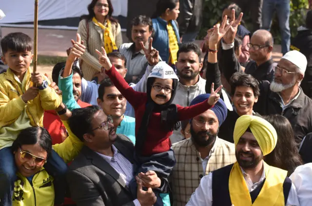 ஆம் ஆத்மி வெற்றி