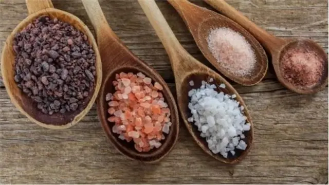 અલગ-અલગ પ્રકારના મીઠાની તસવીર 