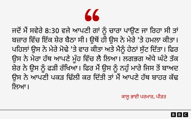 ਕਾਲੂ ਭਾਈ ਪਰਮਾਰ ਦਾ ਬਿਆਨ