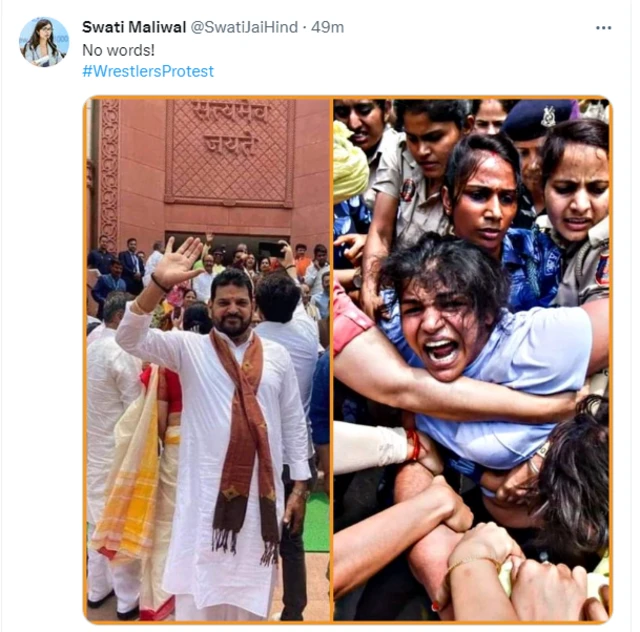 ਭਲਵਾਨਾਂ ਦਾ ਪ੍ਰਦਰਸ਼ਨ