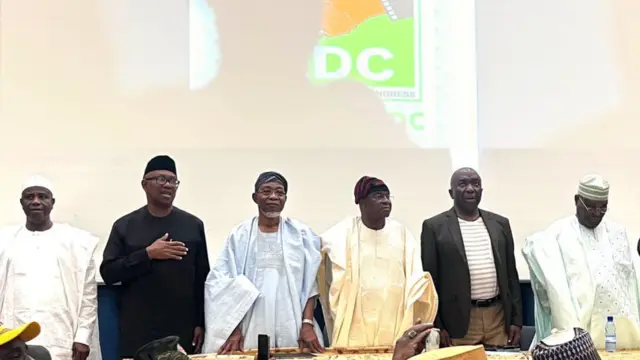 ADC Coalition: Profile of ADC wey Peter Obi, David Mark, Atiku, Aregbesola, Amaechi and El-Rufai dey lead - BBC News Pidgin