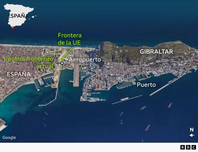 Mapa de Gibraltar