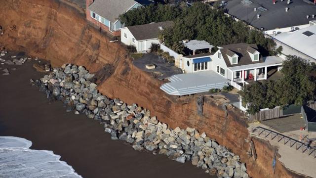 Coastal erosion in California