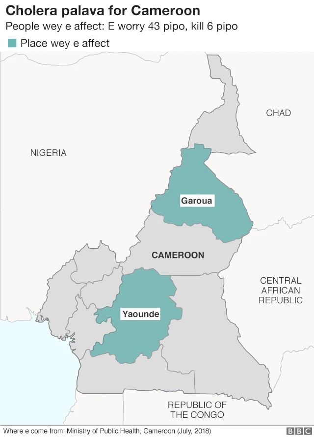 Map of Cameroon