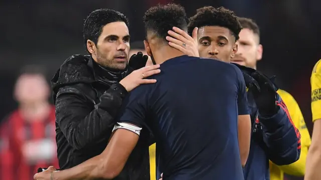 Mikel Arteta na-ekele ndị egwu ya