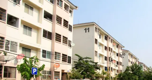 ภาพโครงการคอนโดเอื้ออาทรหนองหอย เชียงใหม บนเว็บไซต์ของพิพิธภัณฑ์เสมือน (Virtual Museum) การเรียนรู้ด้านการพัฒนาที่อยู่อาศัยในประเทศไทย การเคหะแห่งชาติ