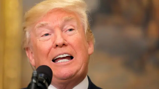 U.S. President Donald Trump speaks during an announcement on immigration reform in the Roosevelt Room of the White House in Washington, U.S., August 2, 2017.