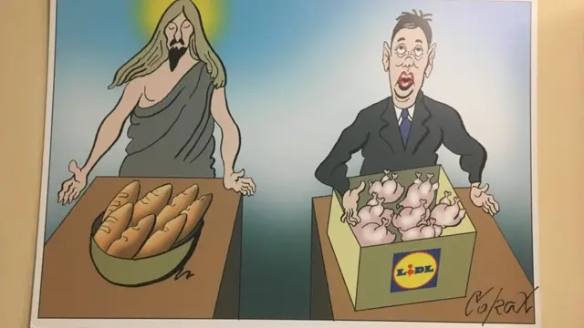 Koraksova karikatura - Lidl - Beograd, 22.11.2018.