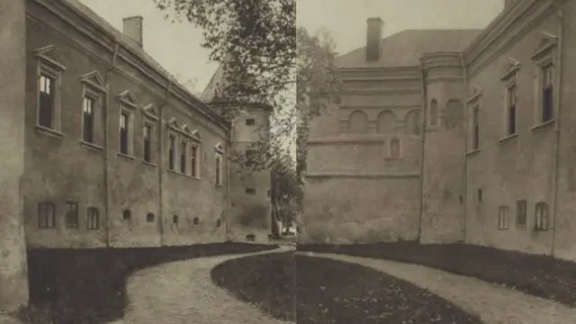 Східне крило замку з бійницями та північною баштою