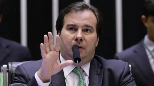 O presidente reeleito da Câmara, Rodrigo Maia (DEM-RJ)