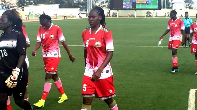 Abakinnyi b'ikipe ya Kenya yahuye na Uganda