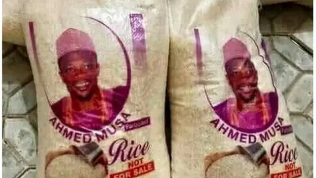 Apo irẹsi pẹlu aworan Amed Musa