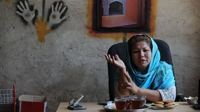 মায়ের ক্যাম্পের প্রতিষ্ঠাতা লায়লা হায়দারি।