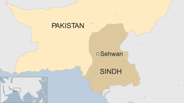 Map of Sindh in Pakistan