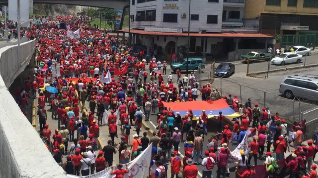 Manifestación chavista