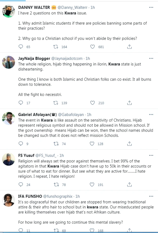 Reactions to Kwara hijab controversy