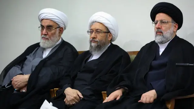 رئیسی، لاریجانی و گلپایگانی