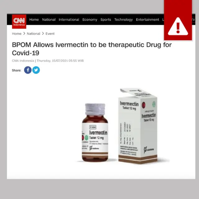 Screengrab of CNN report