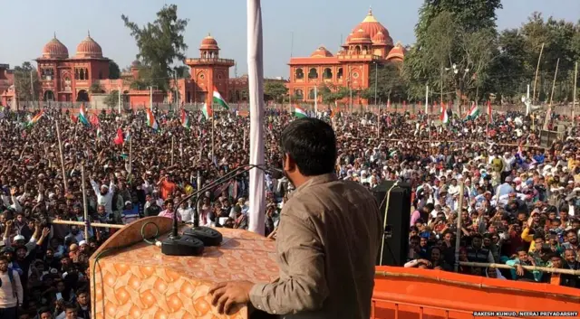 कन्हैया कुमार की जनसभा