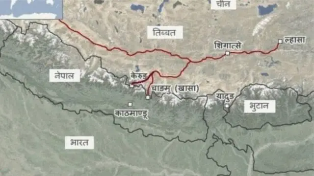 नेपाल चीन भारत
