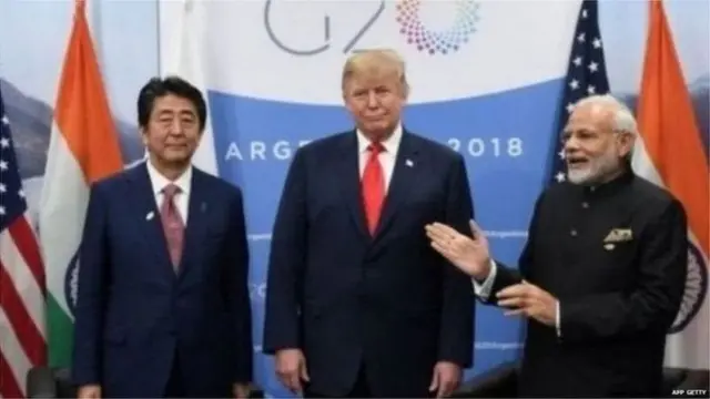 امریکہ انڈیا اور چین کے سربراہان