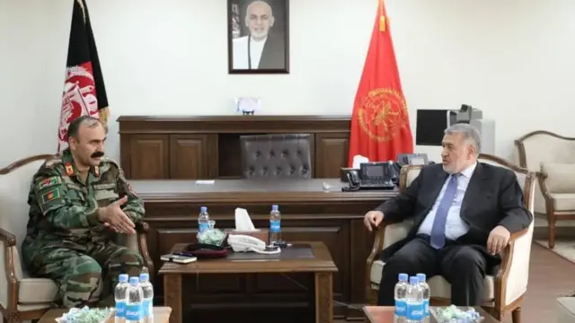 ستر جنرال بسم الله محمد او ډګر جنرال ولي محمد احمدزی د نوې دندې پر لومړۍ ورځ