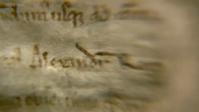 Имя Александра, короля шотландцев, в тексте Великой хартии вольностей.