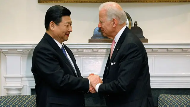 2012年习近平访美，与拜登在白宫会面。