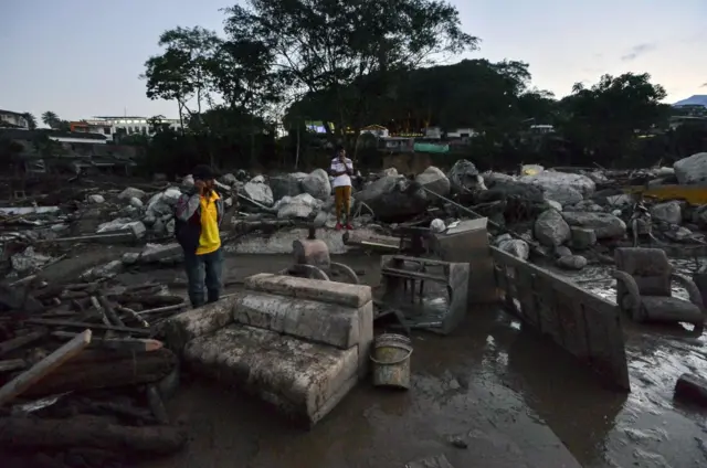 Área destruida por el desvale