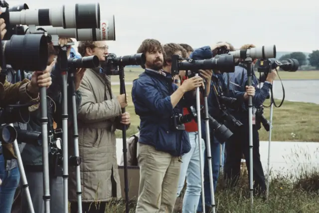 Фотографы на летном поле