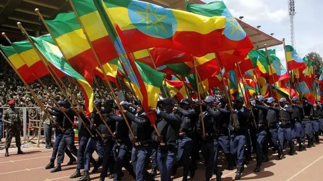 Waraana Itoophiyaa sagantaa Finfinnee qophaa'e irratti wayita socho'an