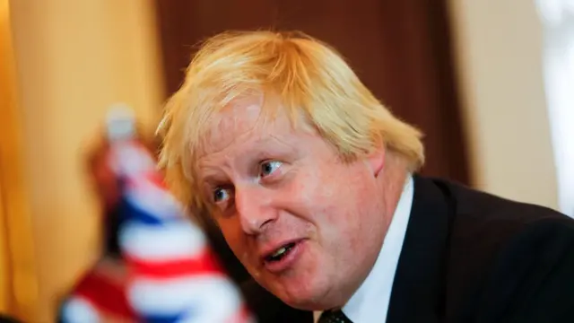 O chanceler britânico, Boris Johnson