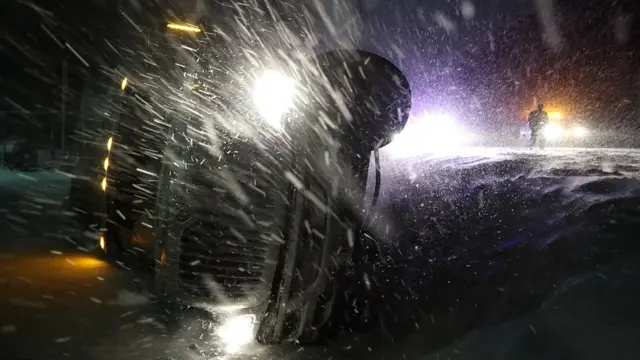 Un camión derrapado en Georgetown