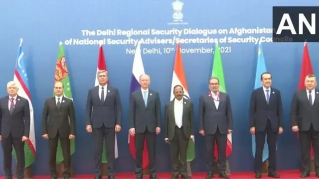 अफगाणिस्तानावर भारतात झालेल्या बैठकीसाठी आलेले प्रतिनिधी