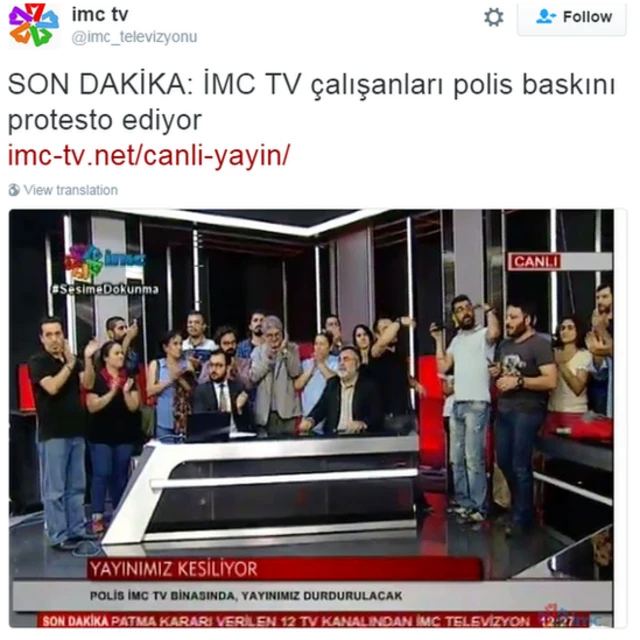 İMC TV polis baskını