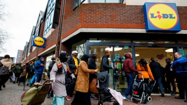 Supermercado en Reino Unido.