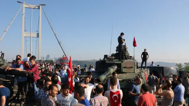 Танк у моста через Босфор