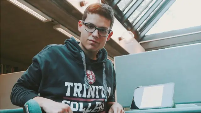 Mario Favelo at his desk