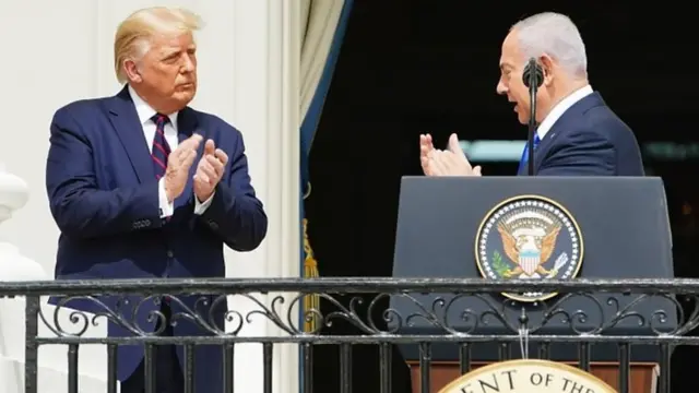 نتانیاهو، نخست‌وزیر اسرائیل در دوره ریاست‌جمهوری ترامپ از حمایت قاطع کاخ سفید برخوردار بوده است.