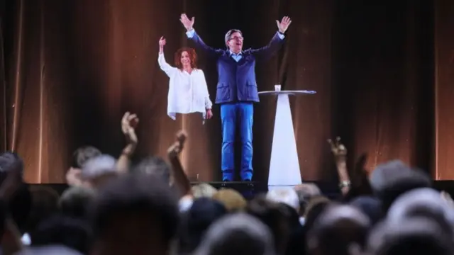 Holograma de Mélenchon