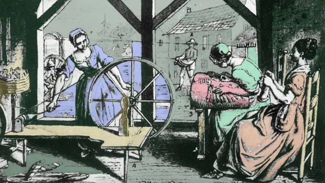 Tejedoras Alemania siglo XVIII