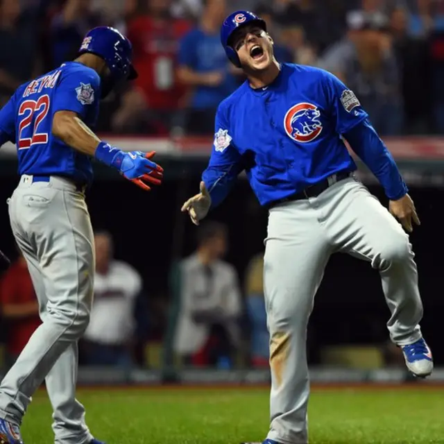 Anthony Rizzo con Jason Heyward.